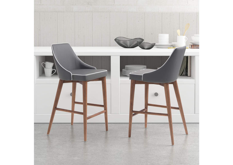 100280 Moor Counter Stool Dark Gray