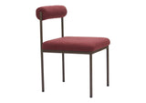 110103 Livorno Dining Chair Red & Bronze