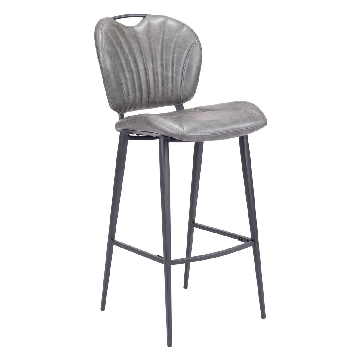 109340 Terrence Barstool Vintage Gray