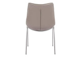 101269 Magnus Dining Chair (Set Of 2) Brown & Silver