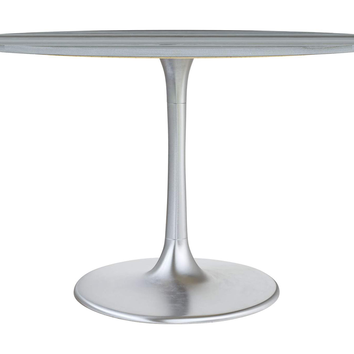 109446 Star City Dining Table Gray & Silver