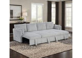 SL64002GY-SECT Denholme U-Sectional w/ Pull Out