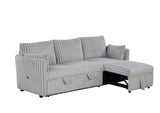 SL64002GY-SF-PK Denholme Sectional w/ Pull Out