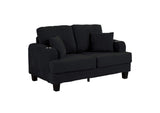 SL6932BK-LV-PK Moretaine Loveseat