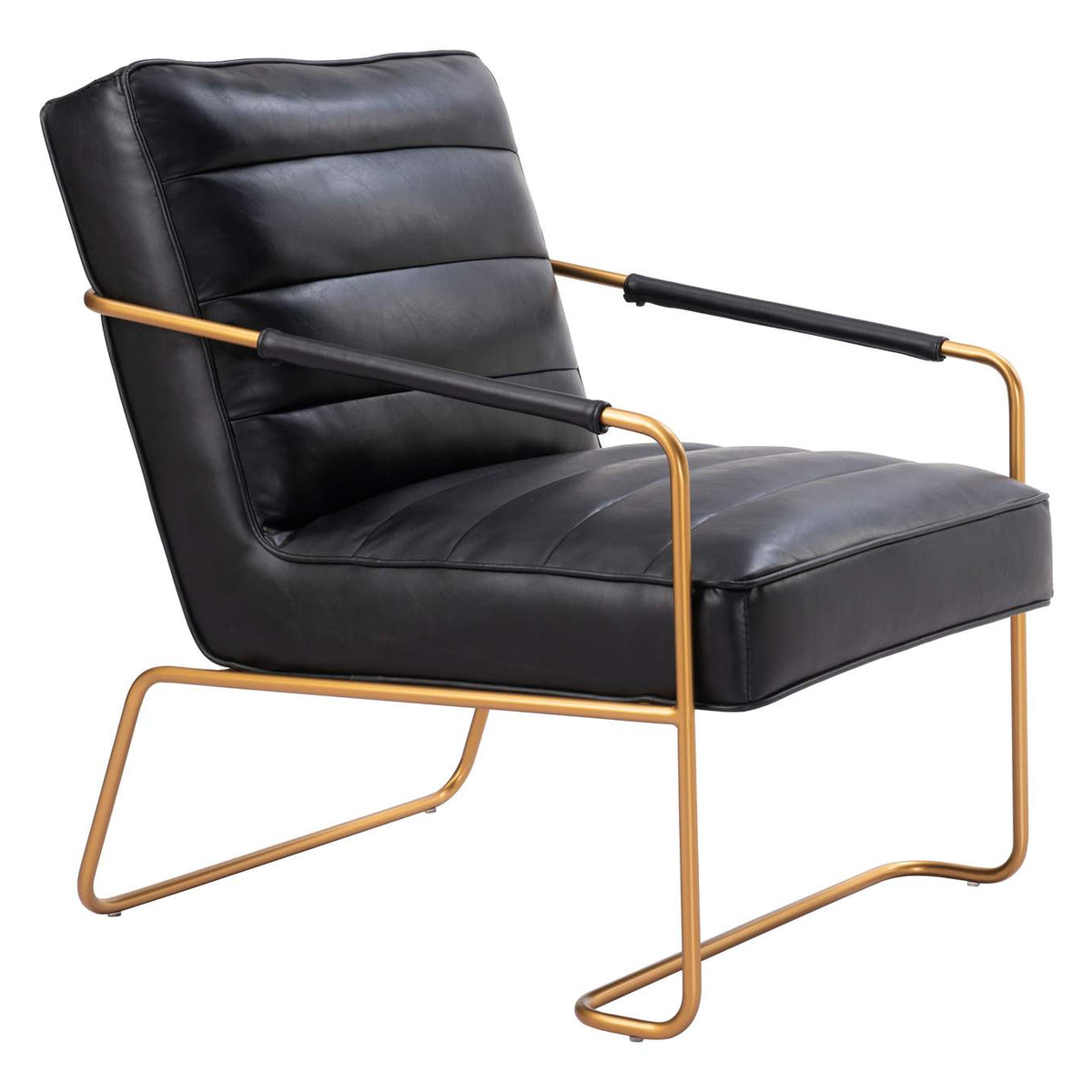 109521 Dallas Accent Chair Vintage Black