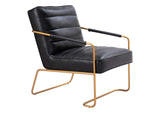 109521 Dallas Accent Chair Vintage Black
