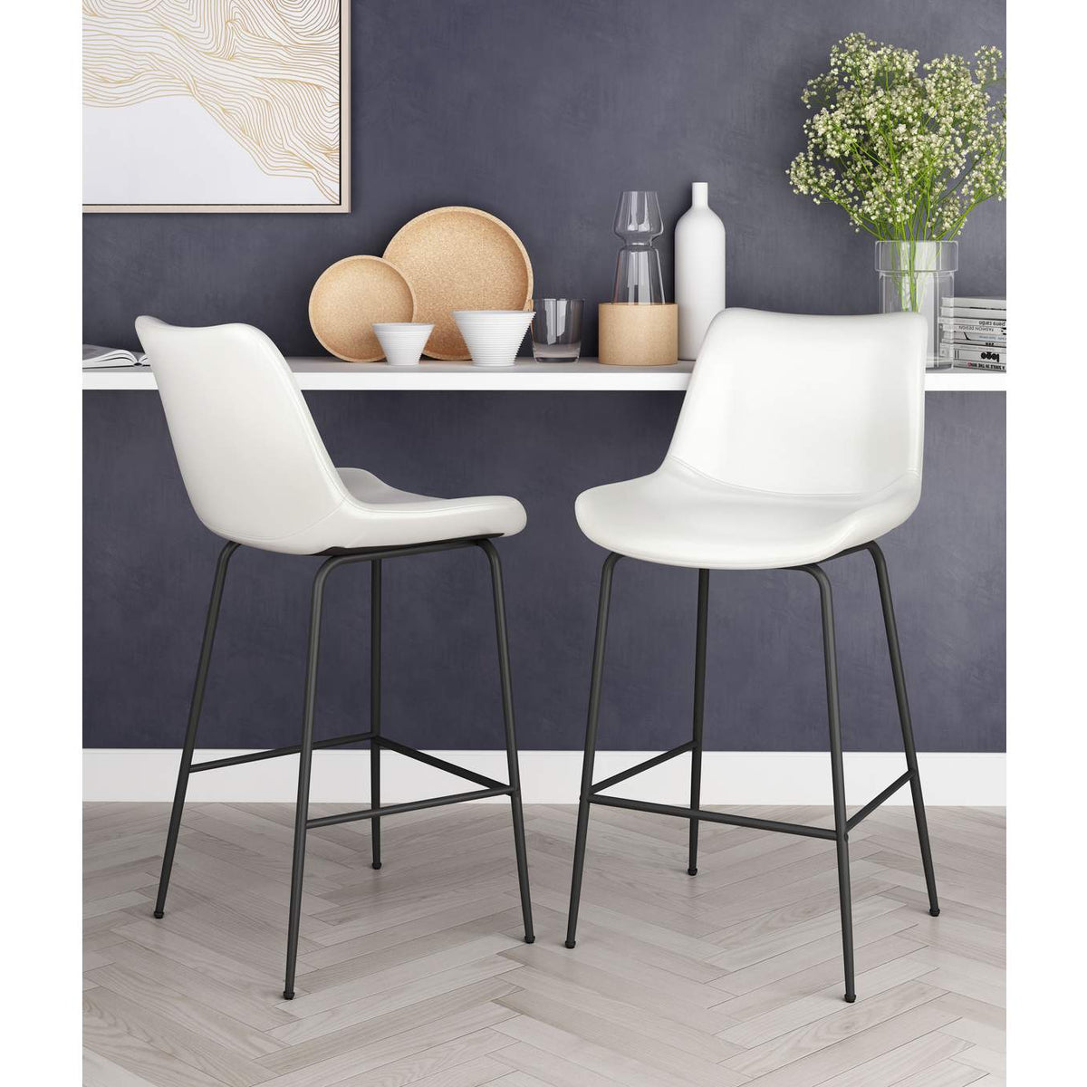 101776 Byron Counter Stool White