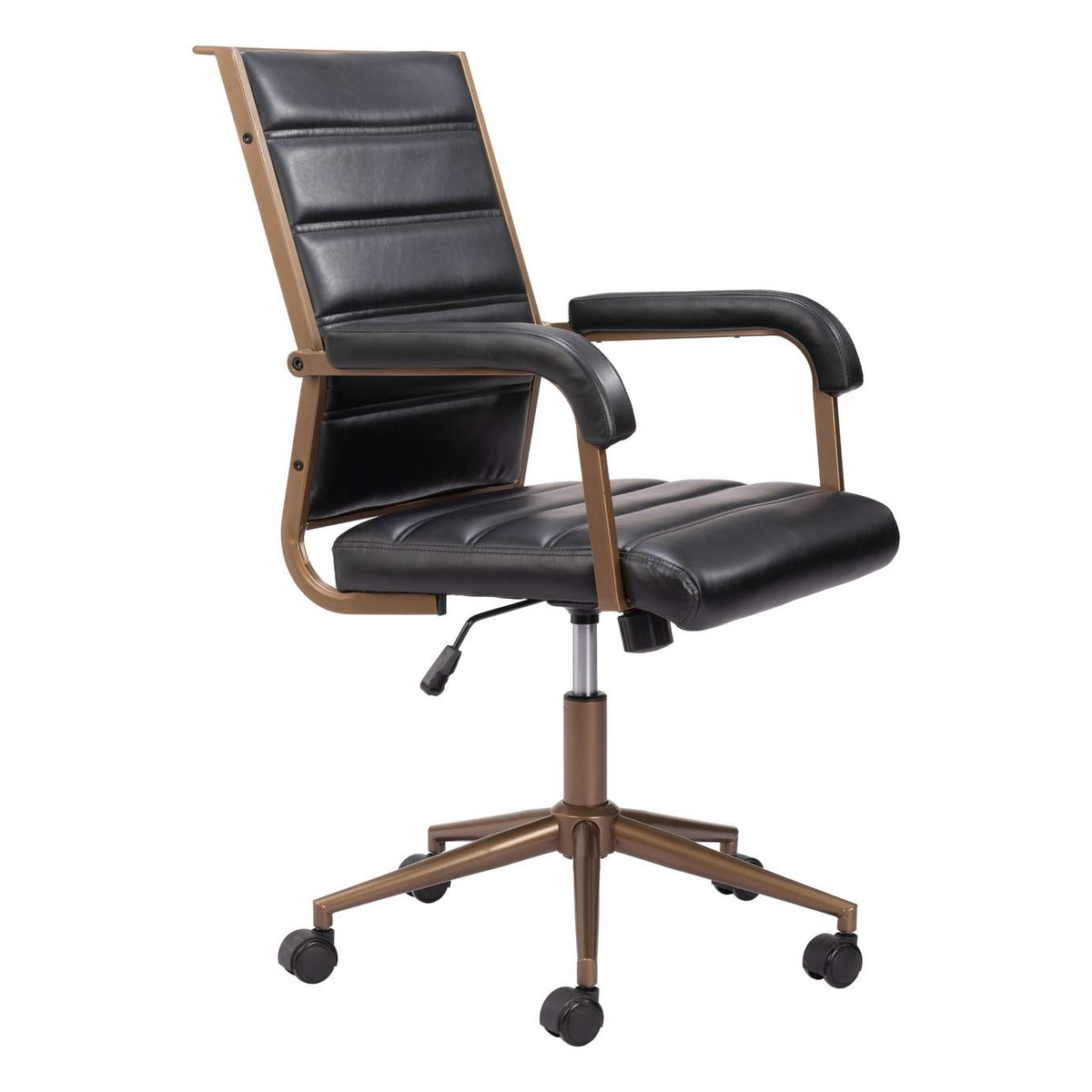 109021 Auction Office Chair Vintage Black