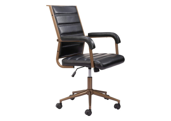 109021 Auction Office Chair Vintage Black