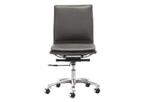 215233 Lider Plus Armless Office Chair Gray