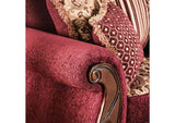 SM6110-LV Tabitha Wine Sofa and Loveseat