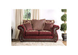 SM6110-LV Tabitha Wine Sofa and Loveseat