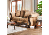 SM6407-LV Nicanor Gold Sofa and Loveseat