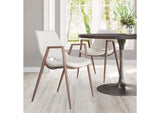 101696 Desi Dining Chair (Set Of 2) Beige & Walnut