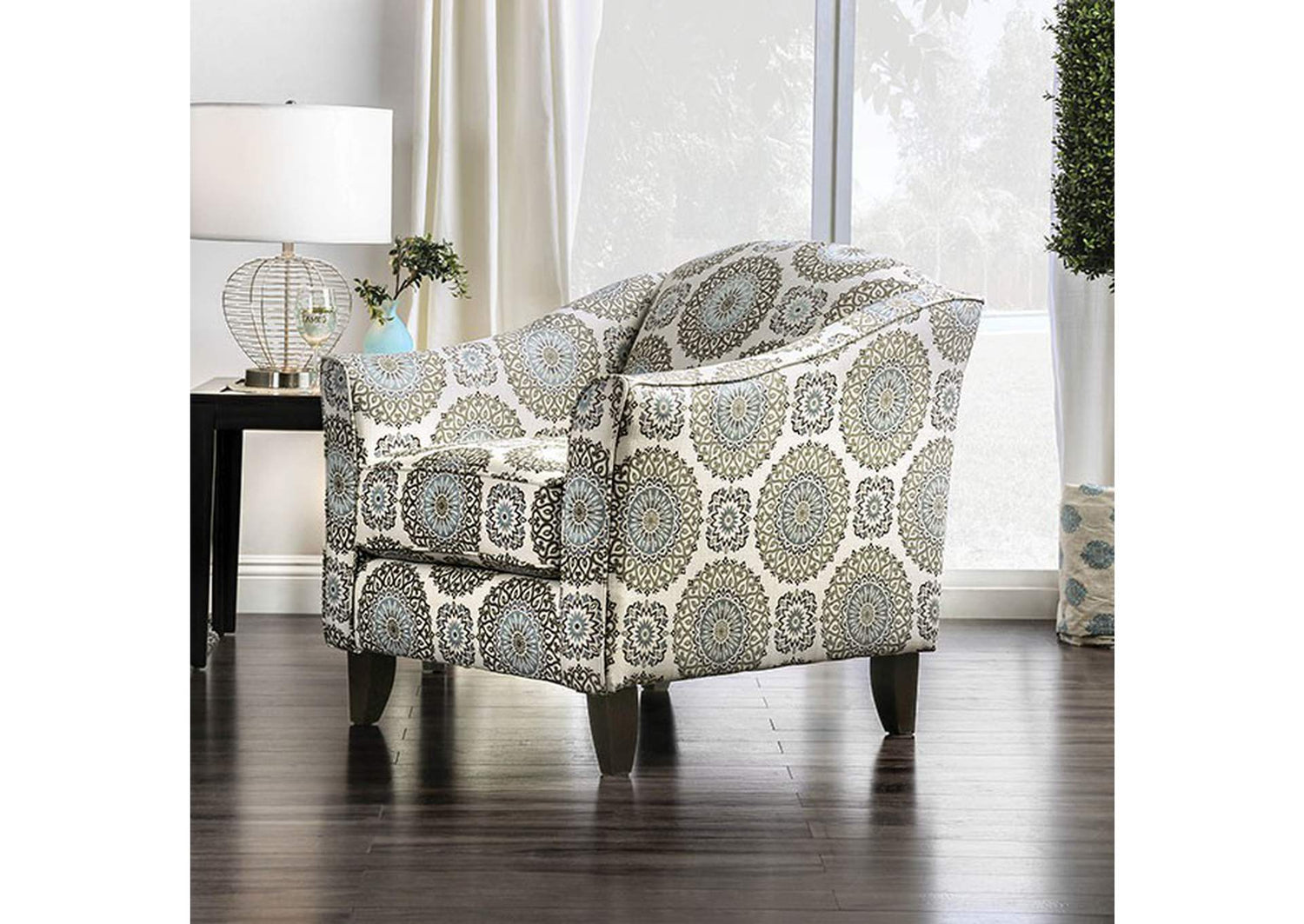 Misty Floral Chair