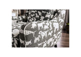 SM8171-CH-DG Patricia Animal Pattern Chair