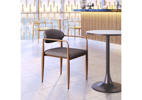 110208 Zens Dining Chair (Set Of 2) Truffle Gray