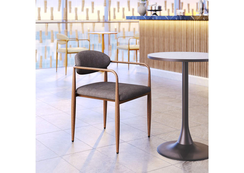 110208 Zens Dining Chair (Set Of 2) Truffle Gray
