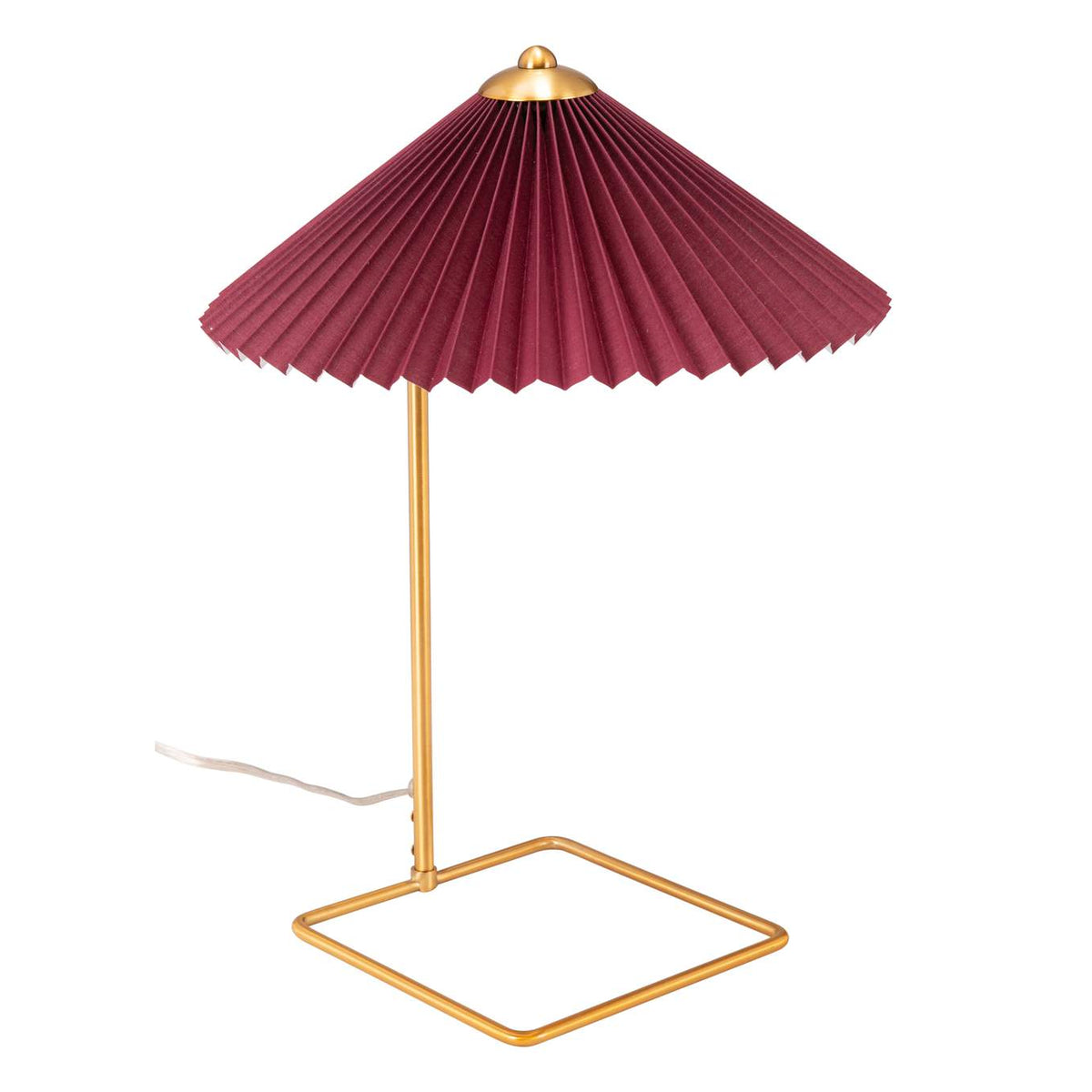 56137 Charo Table Lamp Red & Gold