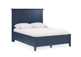 PNKXL4 Grace Three Panel Bed In Blueberry