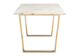 100652 Atlas Dining Table White & Gold