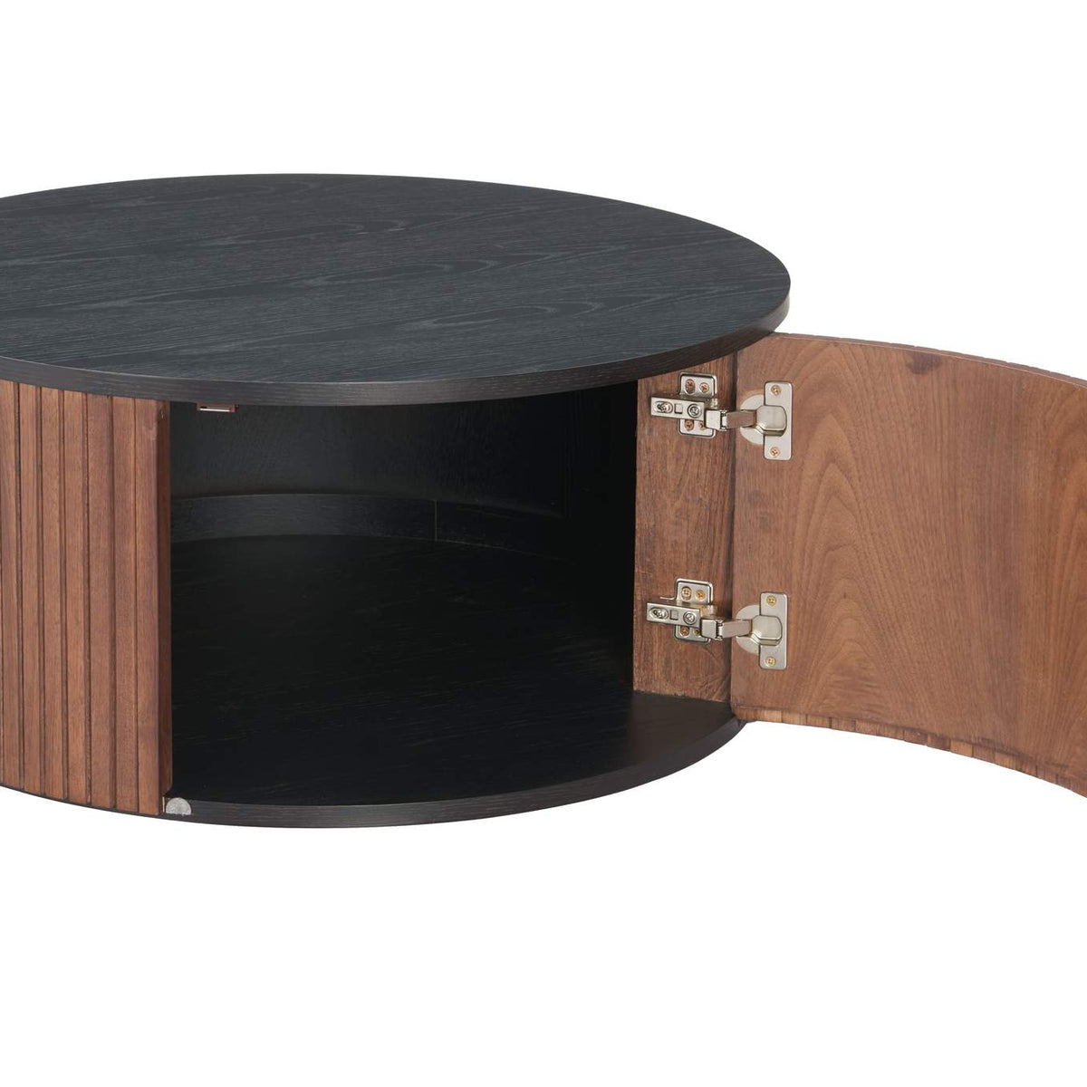 110299 Nejaus Coffee Table Black & Walnut