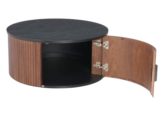 110299 Nejaus Coffee Table Black & Walnut
