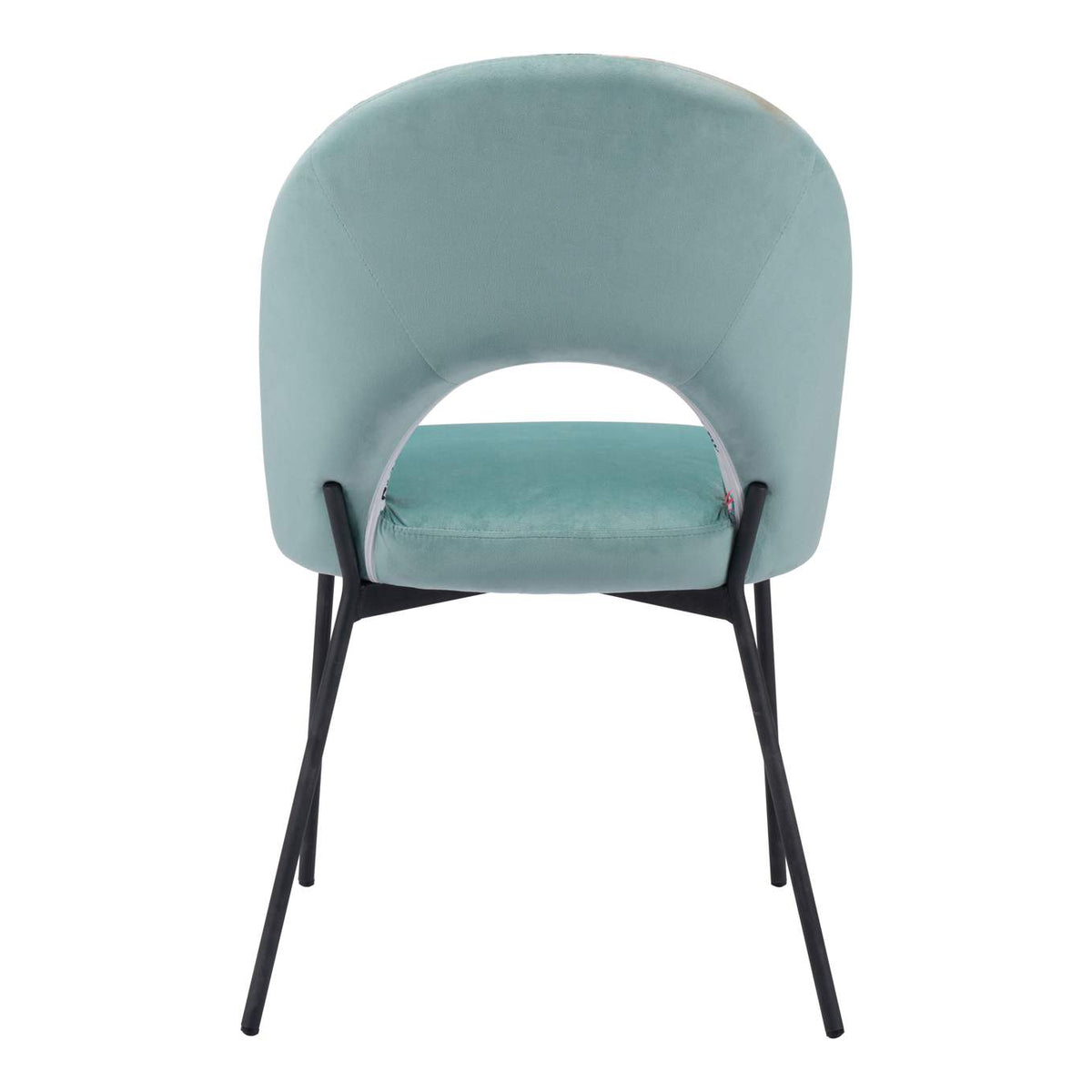 109367 Bethpage Dining Chair (Set Of 2) Multicolor Print & Green