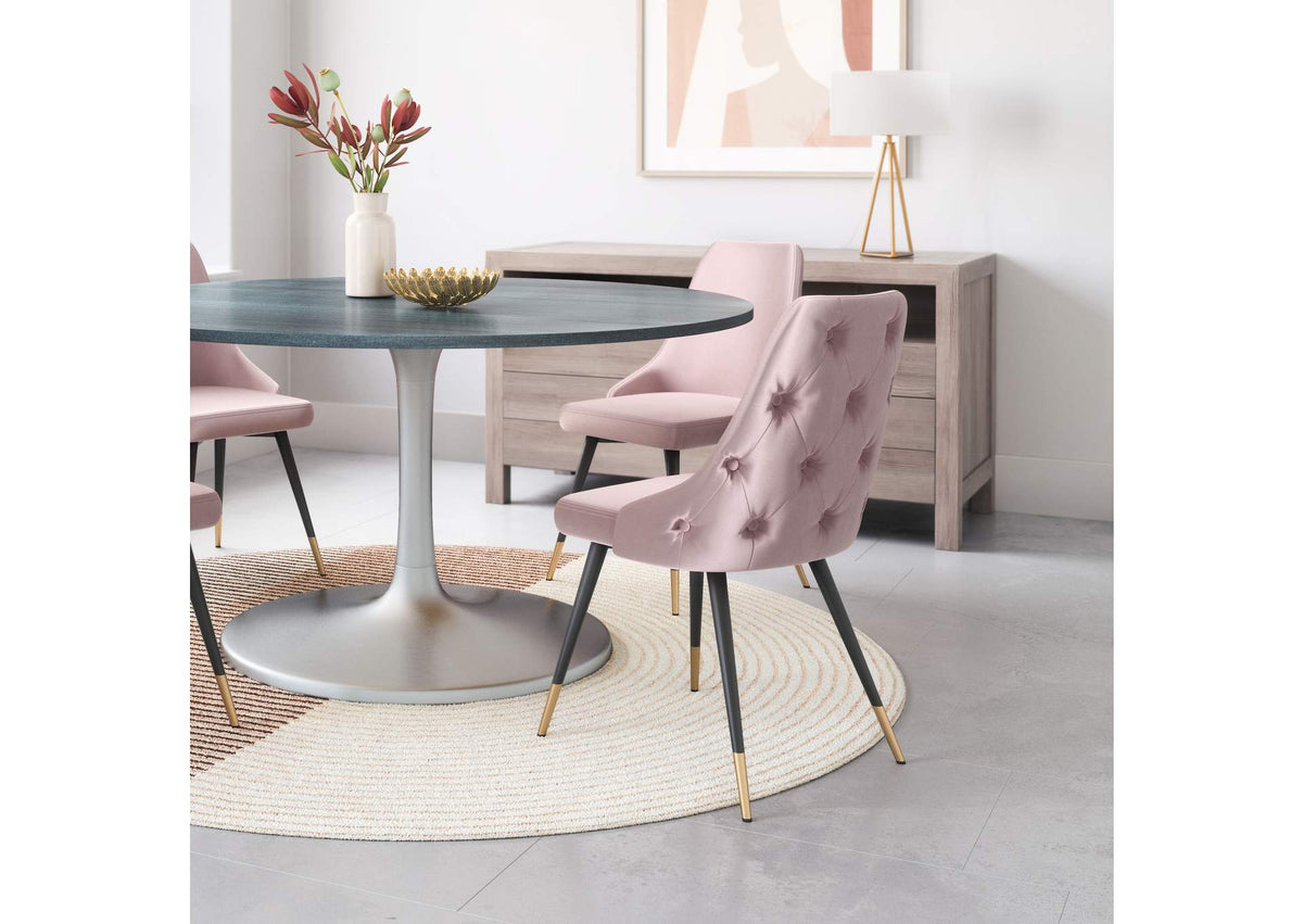 101088 Piccolo Dining Chair (Set Of 2) Pink