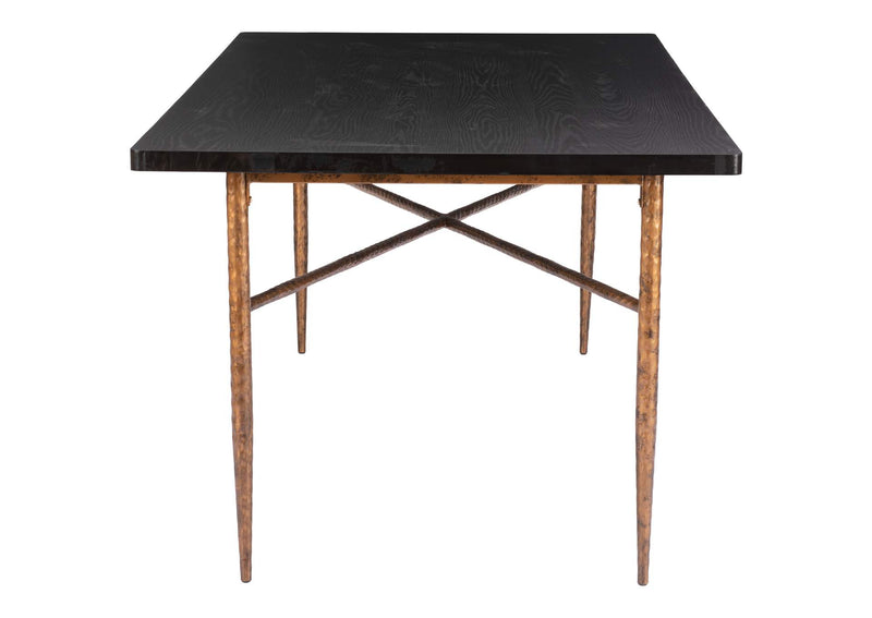 109957 Nida Dining Table Black & Bronze