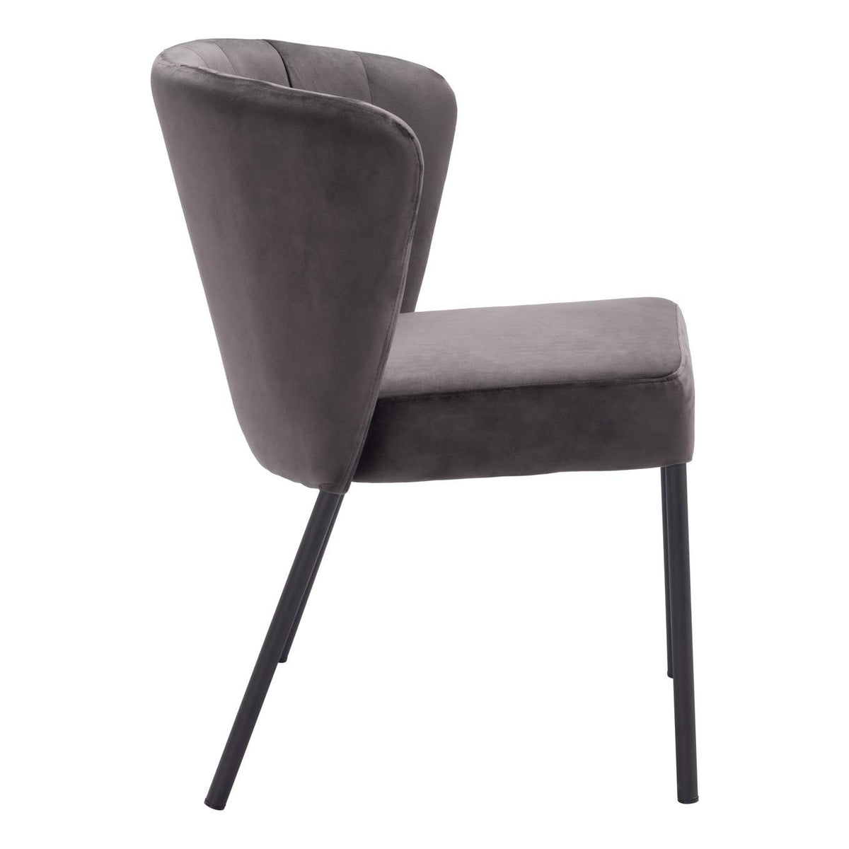 109679 Aimee Dining Chair (Set Of 2) Gray