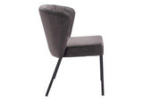 109679 Aimee Dining Chair (Set Of 2) Gray