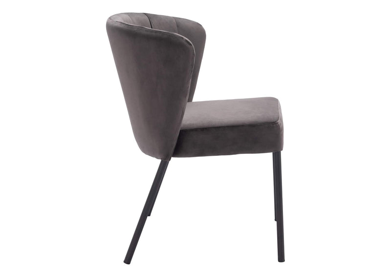 109679 Aimee Dining Chair (Set Of 2) Gray