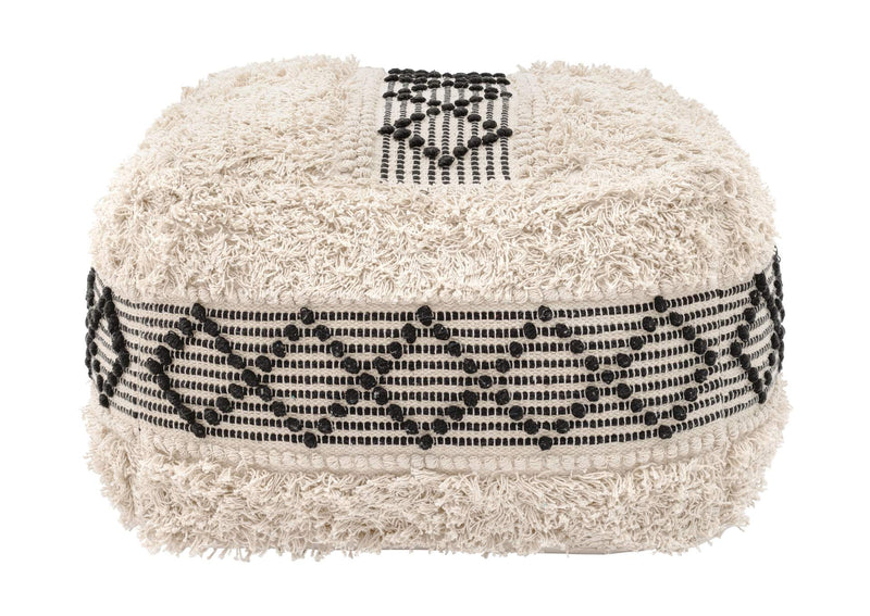 109823 Pisco Ottoman Beige & Black