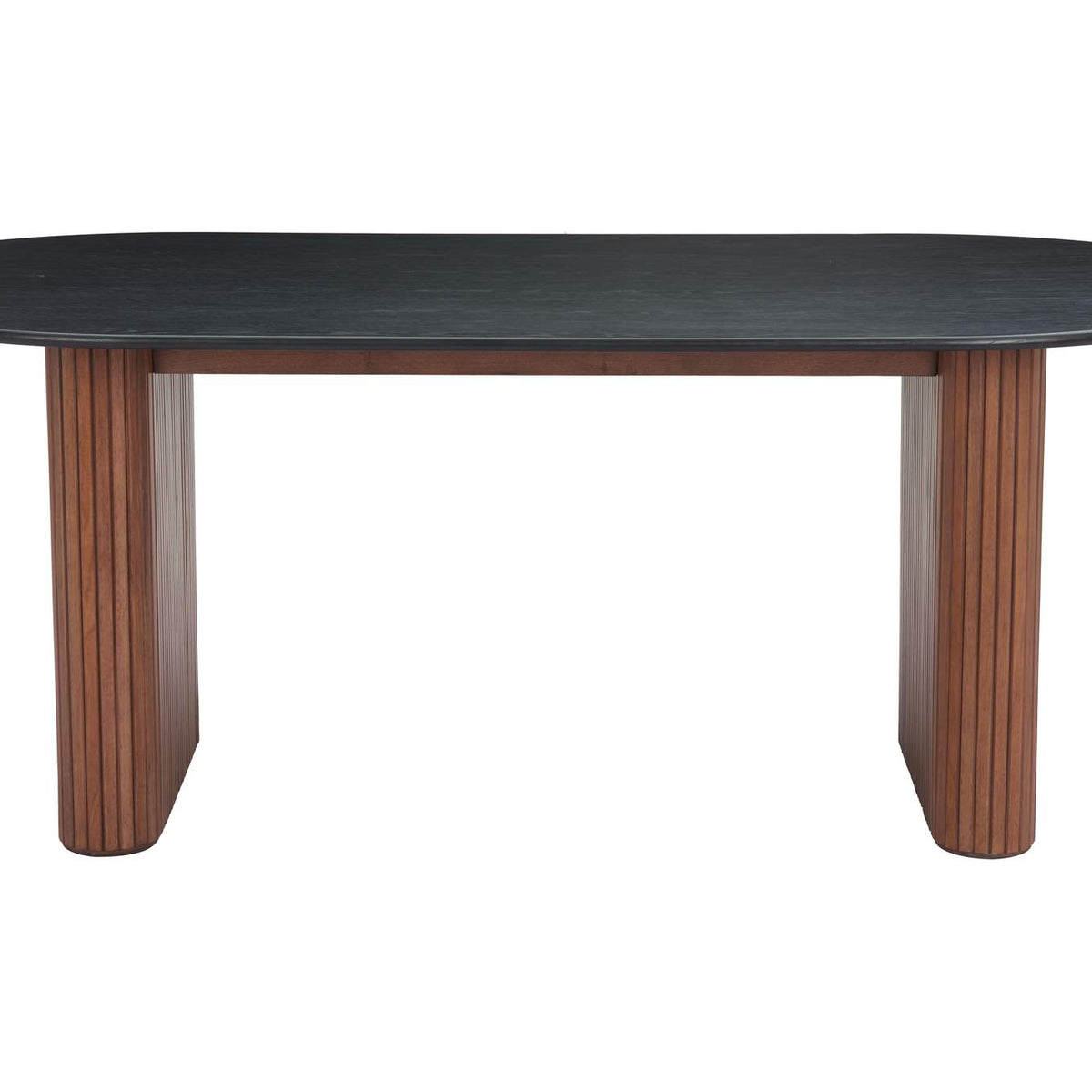 110300 Lassig Dining Table Black & Walnut