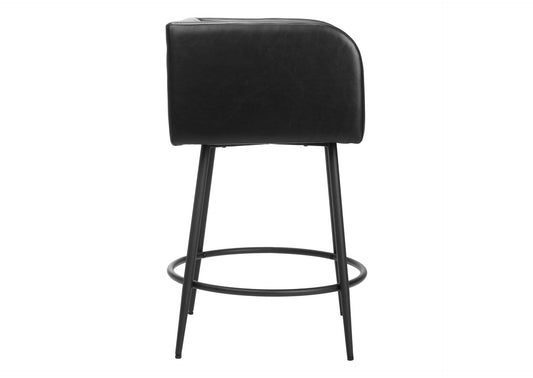 110062 Horbat Counter Stool (Set Of 2) Black