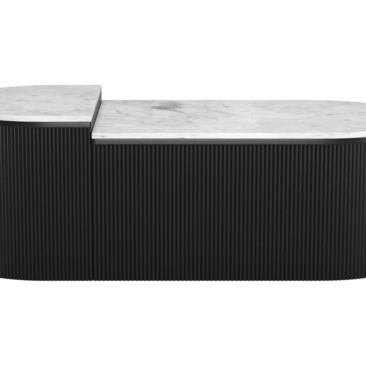 109920 Ormara Coffee Table Set (2-Piece) White & Black