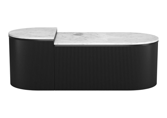 109920 Ormara Coffee Table Set (2-Piece) White & Black