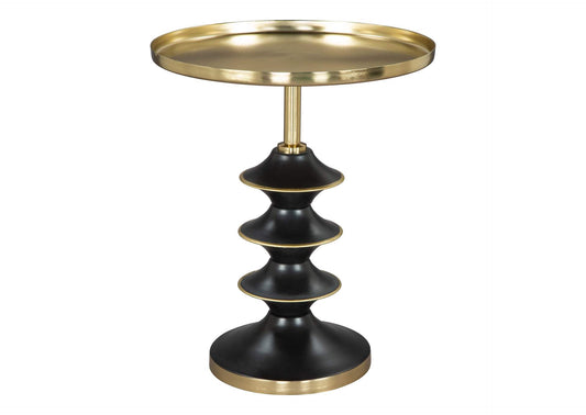 109564 Donahue Side Table Gold & Black