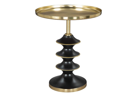 109564 Donahue Side Table Gold & Black