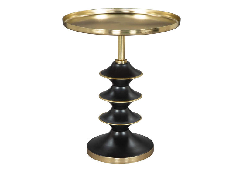 109564 Donahue Side Table Gold & Black