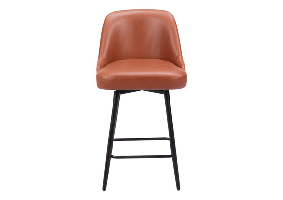 109972 Keppel Swivel Counter Stool Brown