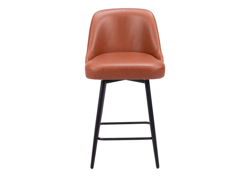 109972 Keppel Swivel Counter Stool Brown
