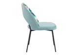 109367 Bethpage Dining Chair (Set Of 2) Multicolor Print & Green