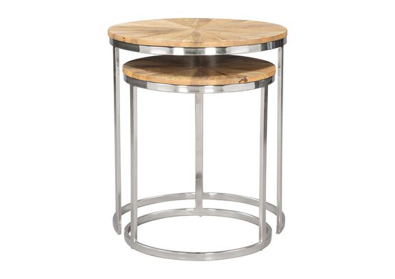 109776 Bari Nesting Table Set (2-Piece) Natural