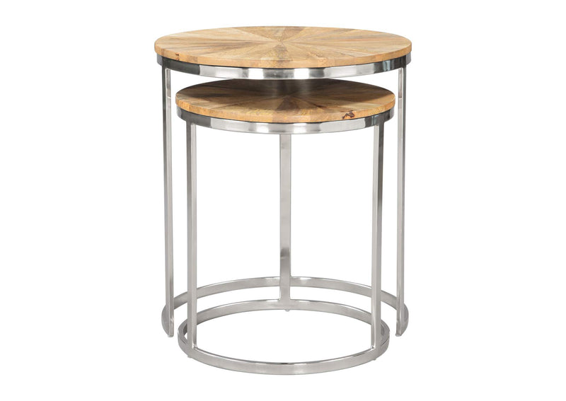 109776 Bari Nesting Table Set (2-Piece) Natural