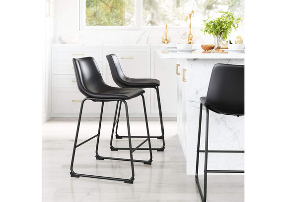 109649 Smart Counter Stool (Set Of 2) Black