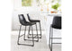 109649 Smart Counter Stool (Set Of 2) Black