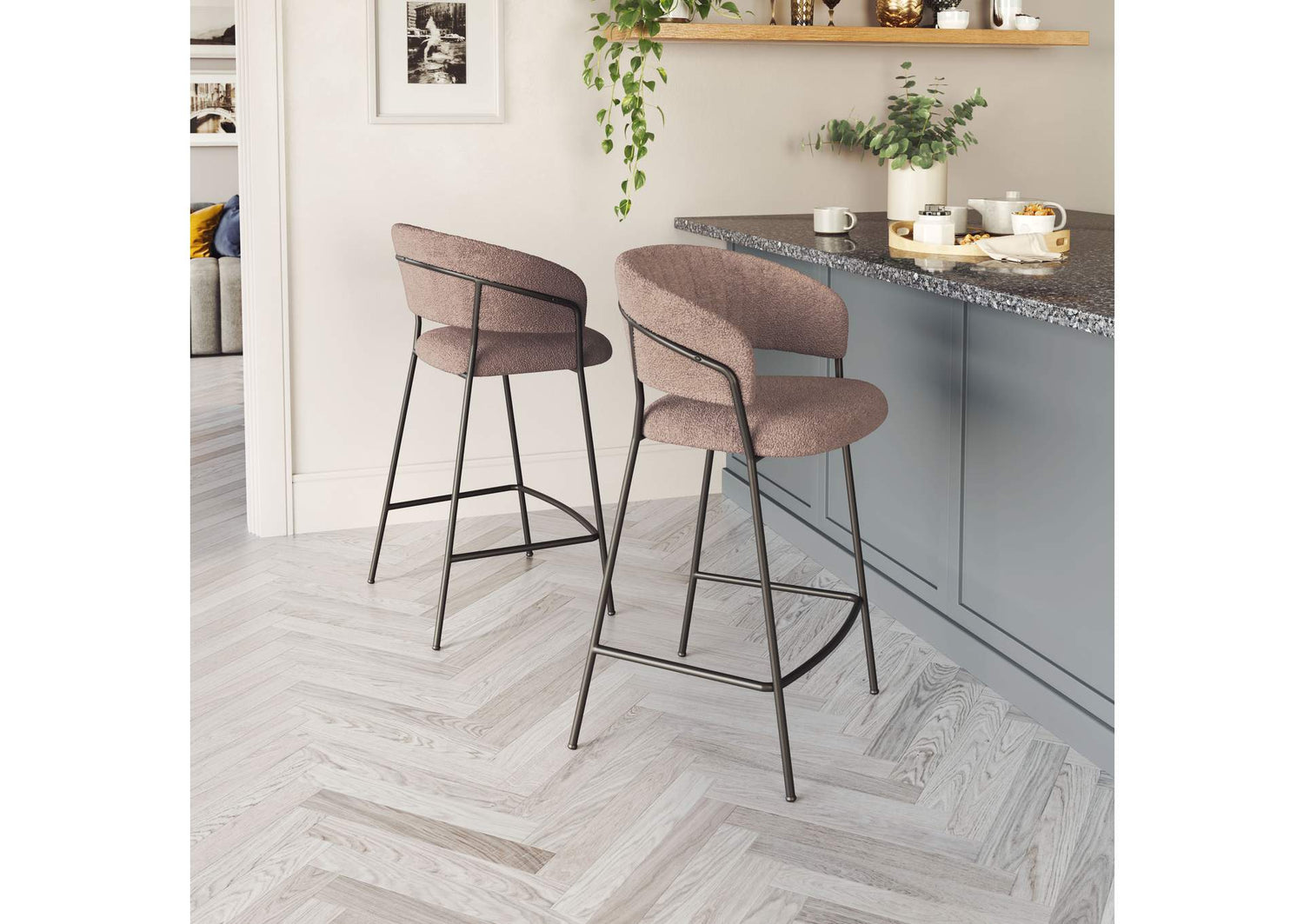 109672 Josephine Counter Stool (Set Of 2) Brown