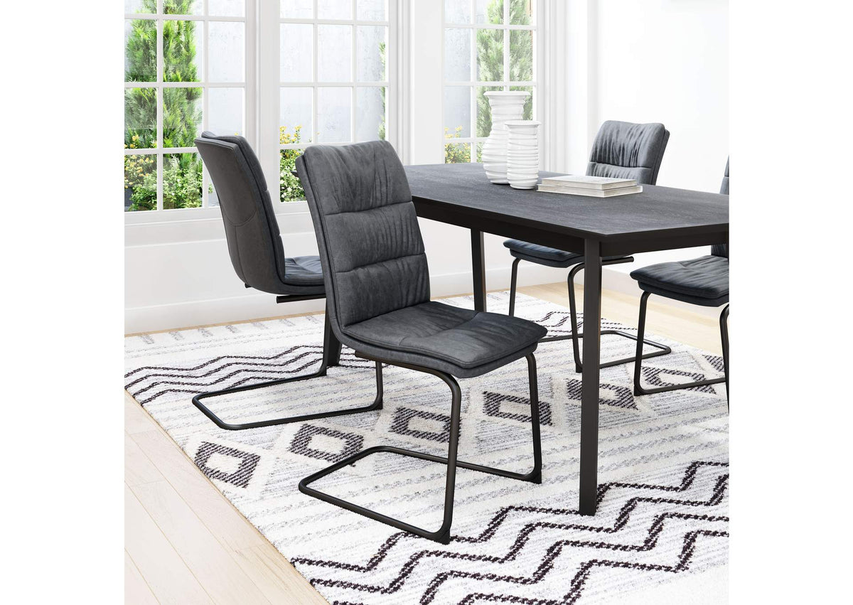 101954 Sharon Dining Chair (Set Of 2) Vintage Black